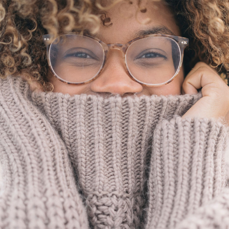 woman with turtleneck